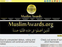 Tablet Screenshot of muslimawards.org